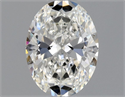 Natural Diamond 0.51 Carats, Oval with  Cut, G Color, VVS2 Clarity and Certified by GIA