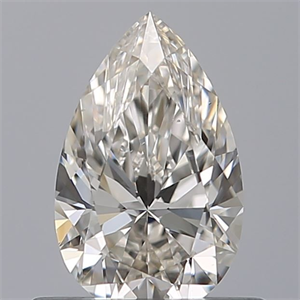Picture of Natural Diamond 0.51 Carats, Pear with  Cut, H Color, VS2 Clarity and Certified by GIA
