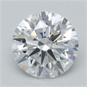 Lab Grown Diamond 1.07 Carats, Round with Excellent Cut, D Color, VVS2 Clarity and Certified by IGI