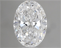 Natural Diamond 0.51 Carats, Oval with  Cut, D Color, VVS2 Clarity and Certified by GIA