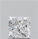 Natural Diamond 1.01 Carats, Princess with  Cut, E Color, VS1 Clarity and Certified by GIA