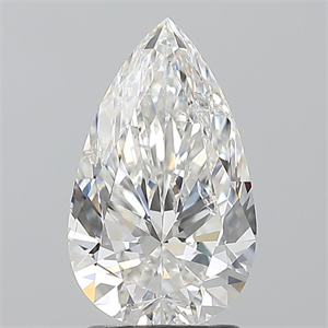 Picture of Natural Diamond 2.01 Carats, Pear with  Cut, F Color, SI2 Clarity and Certified by GIA