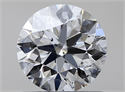 Natural Diamond 0.70 Carats, Round with Excellent Cut, D Color, SI2 Clarity and Certified by GIA