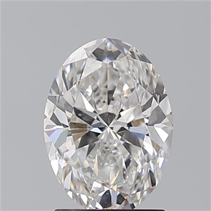 Picture of Natural Diamond 1.50 Carats, Oval with  Cut, F Color, SI2 Clarity and Certified by GIA