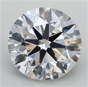 Lab Grown Diamond 1.01 Carats, Round with Ideal Cut, D Color, VS1 Clarity and Certified by IGI