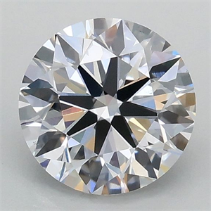 Picture of Lab Grown Diamond 1.01 Carats, Round with Ideal Cut, D Color, VS1 Clarity and Certified by IGI