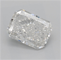 Natural Diamond 1.50 Carats, Radiant with  Cut, H Color, I1 Clarity and Certified by GIA