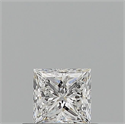 Natural Diamond 0.50 Carats, Princess with  Cut, D Color, VS1 Clarity and Certified by GIA