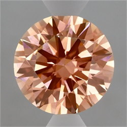 Picture of Lab Grown Diamond 2.07 Carats, Round with Excellent Cut, Fancy Vivid Pink Color, VS1 Clarity and Certified by IGI