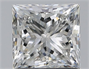 Natural Diamond 1.20 Carats, Princess with  Cut, H Color, VS2 Clarity and Certified by GIA