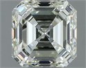 Natural Diamond 1.00 Carats, Asscher with  Cut, J Color, VVS2 Clarity and Certified by IGI