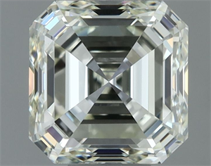 Picture of Natural Diamond 1.00 Carats, Asscher with  Cut, J Color, VVS2 Clarity and Certified by IGI