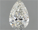 Natural Diamond 0.51 Carats, Pear with  Cut, H Color, VVS1 Clarity and Certified by GIA