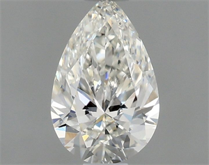 Picture of Natural Diamond 0.51 Carats, Pear with  Cut, H Color, VVS1 Clarity and Certified by GIA