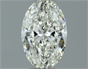 Natural Diamond 0.50 Carats, Oval with  Cut, I Color, IF Clarity and Certified by IGI