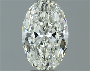 Picture of Natural Diamond 0.50 Carats, Oval with  Cut, I Color, IF Clarity and Certified by IGI