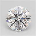 Lab Grown Diamond 1.05 Carats, Round with Ideal Cut, D Color, VVS2 Clarity and Certified by IGI