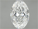 Natural Diamond 0.90 Carats, Oval with  Cut, G Color, VVS2 Clarity and Certified by GIA