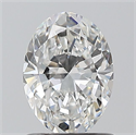 Natural Diamond 1.00 Carats, Oval with  Cut, F Color, VS1 Clarity and Certified by GIA