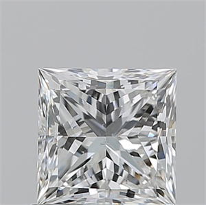 Picture of Natural Diamond 1.02 Carats, Princess with  Cut, G Color, SI1 Clarity and Certified by GIA