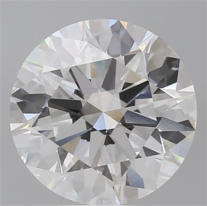 Picture of Lab Grown Diamond 6.07 Carats, Round with Ideal Cut, E Color, VVS2 Clarity and Certified by IGI