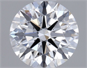 Lab Grown Diamond 1.01 Carats, Round with Ideal Cut, D Color, VVS1 Clarity and Certified by IGI