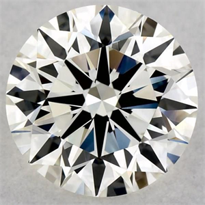 Picture of Natural Diamond 0.75 Carats, Round with Excellent Cut, K Color, VVS1 Clarity and Certified by GIA