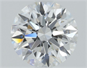 Lab Grown Diamond 2.08 Carats, Round with Ideal Cut, E Color, VS1 Clarity and Certified by IGI