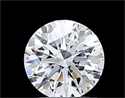 Lab Grown Diamond 1.06 Carats, Round with Ideal Cut, D Color, VVS2 Clarity and Certified by IGI