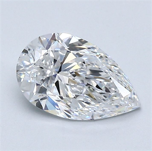 Picture of Natural Diamond 1.20 Carats, Pear with  Cut, E Color, VS2 Clarity and Certified by GIA