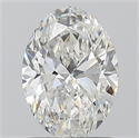 Natural Diamond 1.20 Carats, Oval with  Cut, E Color, SI1 Clarity and Certified by GIA