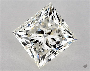 Foto Diamante Natural 5.01 quilates, Princesa , Color J, claridad SI2 y certificado GIA de
