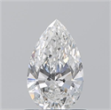 Natural Diamond 0.70 Carats, Pear with  Cut, E Color, VS2 Clarity and Certified by GIA