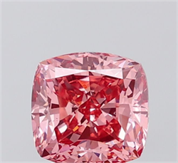 Picture of Lab Grown Diamond 2.19 Carats, CUSHION MODIFIED with  Cut, Fancy Vivid Pink Color, VS2 Clarity and Certified by IGI
