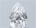 Natural Diamond 0.50 Carats, Pear with  Cut, D Color, VS2 Clarity and Certified by GIA