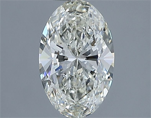 Picture of Natural Diamond 1.02 Carats, Oval with  Cut, I Color, SI1 Clarity and Certified by IGI