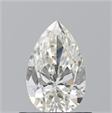 Natural Diamond 0.71 Carats, Pear with  Cut, K Color, SI1 Clarity and Certified by GIA