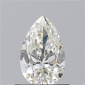 Picture of Natural Diamond 0.71 Carats, Pear with  Cut, K Color, SI1 Clarity and Certified by GIA