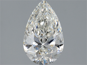 Picture of Natural Diamond 0.90 Carats, Pear with  Cut, H Color, SI2 Clarity and Certified by GIA