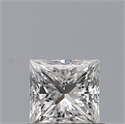 Natural Diamond 0.50 Carats, Princess with  Cut, F Color, VS1 Clarity and Certified by GIA