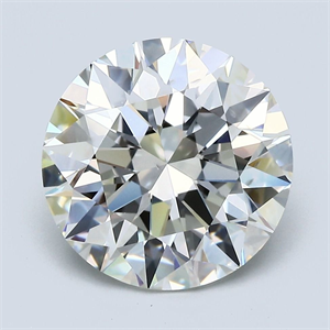 Picture of Natural Diamond 5.08 Carats, Round with Excellent Cut, I Color, VS2 Clarity and Certified by GIA