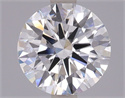 Lab Grown Diamond 2.10 Carats, Round with Ideal Cut, E Color, VVS1 Clarity and Certified by IGI