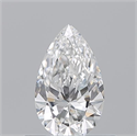 Natural Diamond 0.52 Carats, Pear with  Cut, E Color, VS2 Clarity and Certified by GIA