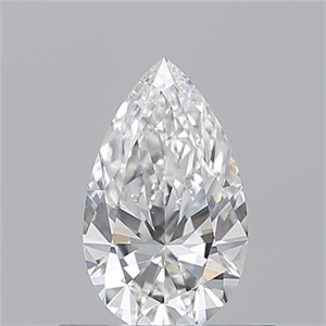 Picture of Natural Diamond 0.52 Carats, Pear with  Cut, E Color, VS2 Clarity and Certified by GIA