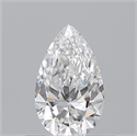 Natural Diamond 0.52 Carats, Pear with  Cut, E Color, VS2 Clarity and Certified by GIA
