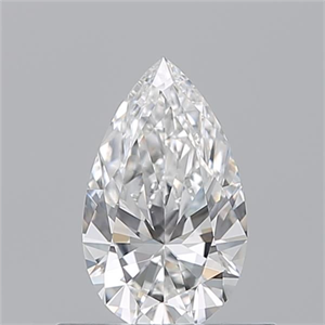 Picture of Natural Diamond 0.52 Carats, Pear with  Cut, E Color, VS2 Clarity and Certified by GIA