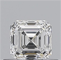 Natural Diamond 0.51 Carats, Asscher with  Cut, E Color, VS2 Clarity and Certified by GIA