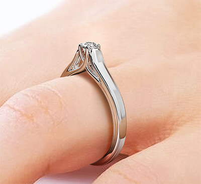 Trellis engagement ring settings