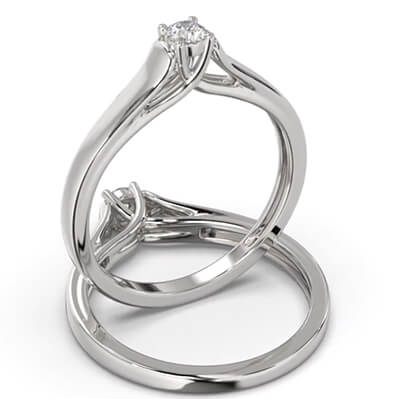 Trellis engagement ring settings