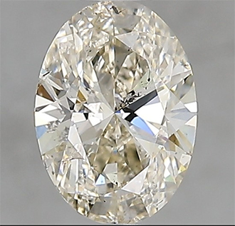 Foto Diamante natural ovalado de 0,90 quilates GIA M SI2 Marrón tenue de